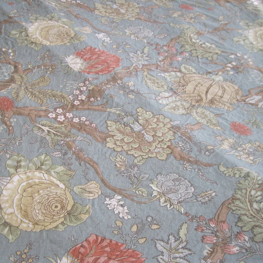 Pottery Barn Palampore Floral Jacobean Duvet Cover - King - Cotton/Linen